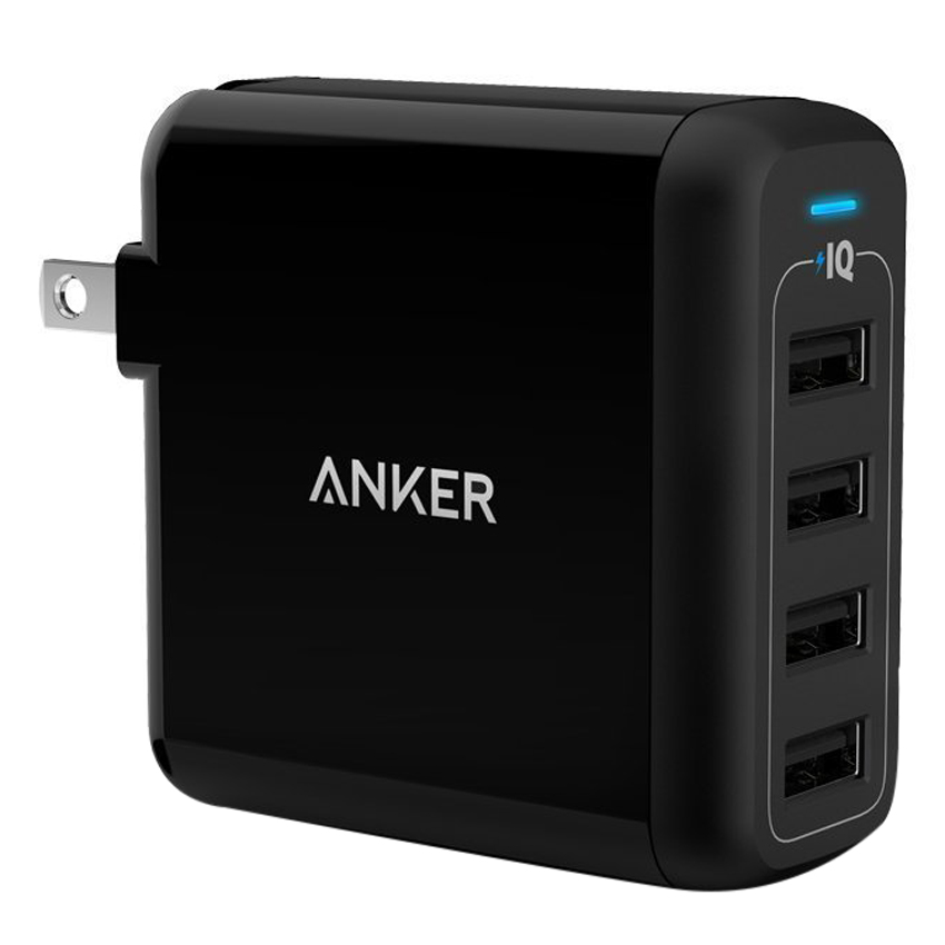 Adapter Sạc 4 Cổng Anker PowerPort 40W - A2142 - Hàng Chính Hãng